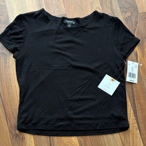 Originality Woman’s Size S Black Short Sleeve Women's Tee NWT